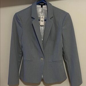 Express Women's Light Blue Suit Jacket
